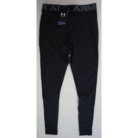 Under Armour 1282959 001 Men's Sz M Black ColdGear Compression Leggings $48+ - Picture 2 of 6